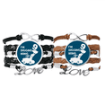 thumbnail image 1 of Nine Excavator Project Birthday Bracelet Hand Strap Leather Rope Wristband Double Set, 1 of 3