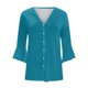 thumbnail image 2 of Cárdigan para mujer, estampado floral, manga abullonada, holgado, blusa, tops, manga 3/4, volantes, botones delanteros abiertos, cárdigan para mujer, 2 of 3