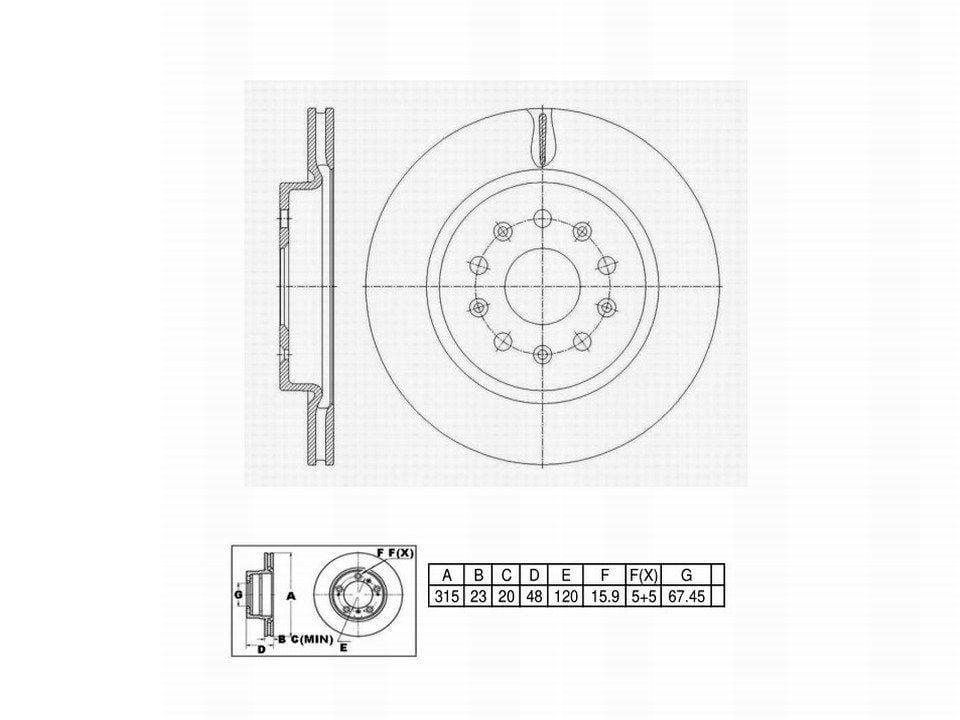 Winstop Brake Kits, Rear WSK936, Saab 9-5 2011-2010