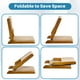 thumbnail image 4 of Silla de Piso Plegable Estilo Japonés HollyHOME Marrón Oscuro, 4 of 9