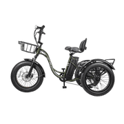 NAKTO S03 Fat Tire Electric Tricycle for Adults, 20 All-Terrain Electric Trike with 750W Peak Motor, 48V 12Ah Battery, Shimano 6-Speed, Dual Disc Brakes, Black