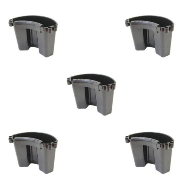 Justharion 1/2/3/5 Enjoy Long-lasting Performance Durable PP Car Wash Bucket Convenient To black 5PCS