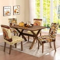 thumbnail image 6 of Thanksgiving Dining Chair Covers Set of 4, Fall Parsons Chair Slipcover Pumpkin Truck Stretch Chair Protectors Covers, Washable Kitchen Chair Seat Covers for Dining Chairs Autumn Holiday Decor Gifts, 6 of 6
