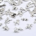 thumbnail image 5 of 50 Styles Antique Silver Mixed Pet Dog Theme Charms Vintage Alloy Animal Puppy Dog Bone Paw Print Dangle Pendants for DIY Bracelet Necklace Jewelry Making Supplies, 5 of 8