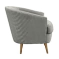 thumbnail image 6 of Jules Light Grey Velvet Accent Chair, 6 of 7