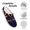 thumbnail image 5 of Yiaed 2025 Happy New Year 3 Print Slippers Fuzzy Warm Cozy Slippers Non Slip House Slippers For Indoor Outdoor Slippers House Slippers-8, 5 of 7