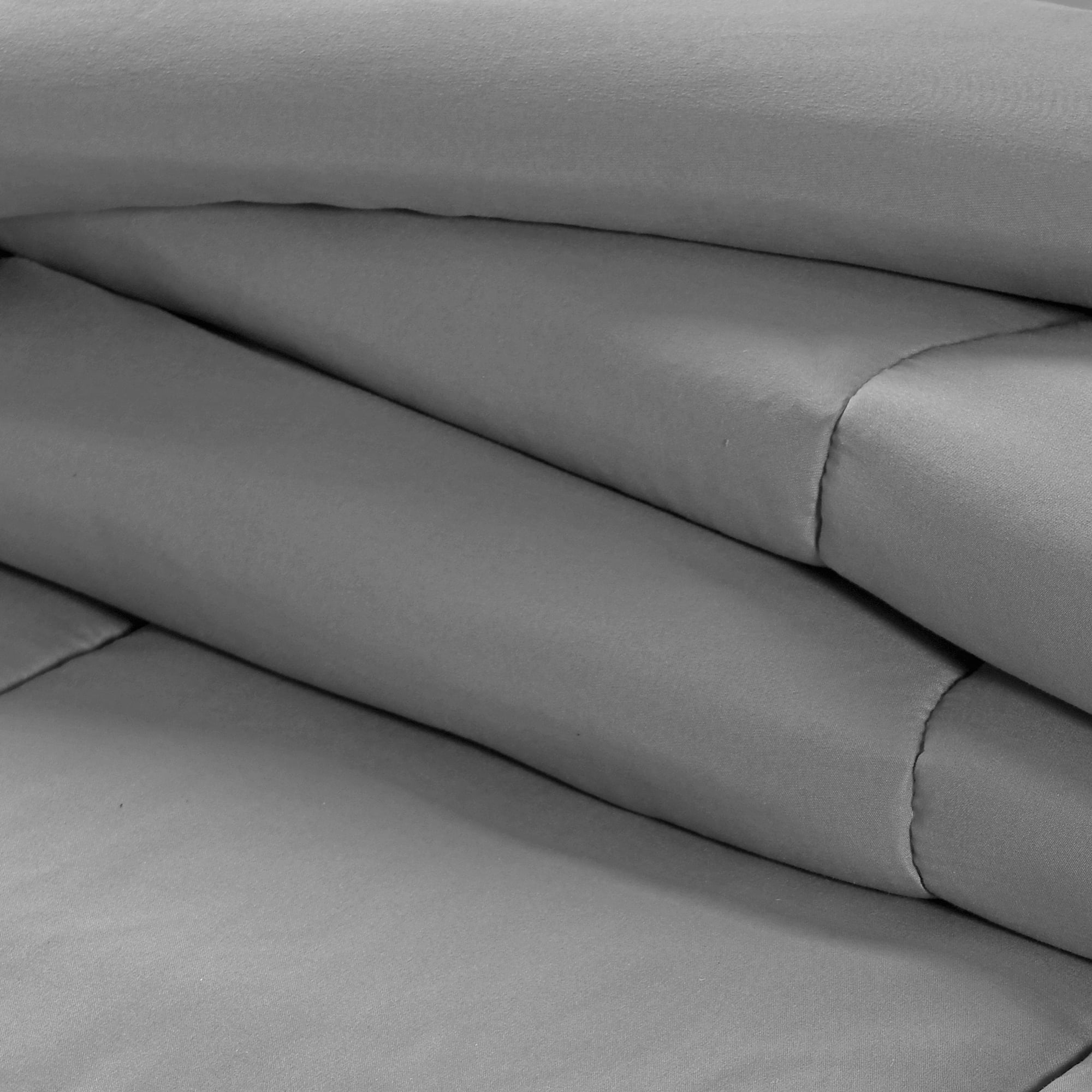 Swift Home Basic Down Alternative Comforter, All Season Hypoallergenic Cozy Comforter, Queen, Light Grey