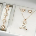 thumbnail image 6 of Giaone Delicate Heart Necklace and Earring Set Multifuntional Fashion Bracelet, 6 of 16