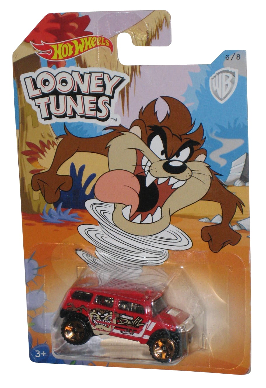 Looney Tunes Hot Wheels (2017) Rockster Taz Devil Toy Car 6/8 Walmart
