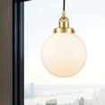 thumbnail image 2 of 616-1PH-SG-G201-8 Innovations Lighting Beacon - 1 Light Mini Pendant In Industrial Style-11.5 Inches Tall and 8 Inches Wide-Satin Gold Finish-Matte, 2 of 2