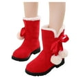 thumbnail image 2 of LEEy-world Toddler Shoes Bowkont Boots Cotton Fashion Shoes Boots Snow Kids Princess Baby Girls Baby Shoes Boys Shoes Size 12 Little Kid (Red, 2.5 Big Kids), 2 of 5