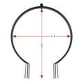 thumbnail image 4 of DÉCOR WOW Garden Orb Ornament, Large Obelisk Trellis, 27"H x 23" W, Metal, Black, 4 of 7