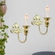 thumbnail image 3 of 2 candelabros de pared para velas, candelabros colgantes, adornos Oro, 3 of 5