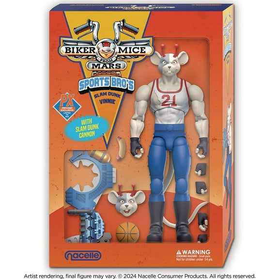 Biker Mice from Mars Sports Bros Slam Dunk Vinnie Action Figure