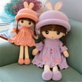 thumbnail image 5 of Super Soft 50Cm Plush Princess Rabbit Doll Handmade with Golden Brown Braided Hair and Embroidered Face, Perfect for Hugging Sleeping Traveling and Home Decoration, Ideal Gift, 5 of 5
