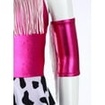 thumbnail image 3 of iiniim Girls Cowgirl Outfit 2 Pcs Shiny Fringe Leotard Tutu Skirt and Headband for Dance Party Hot Pink 16, 3 of 7