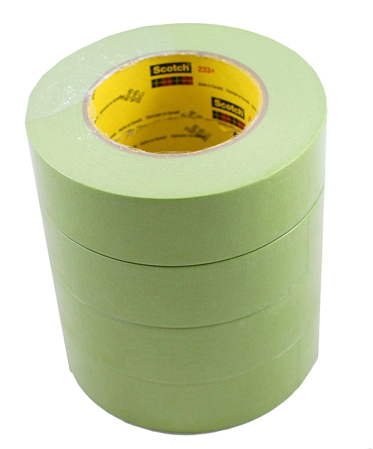 1-1/2" 233+ GREEN AUTO MASKING TAPE-4 Roll-PAINT CAR, Scotch Tape That Is Safe On Car Paint