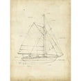 thumbnail image 3 of Harper, Ethan 19x24 Black Modern Framed Museum Art Print Titled - Sailboat Blueprint III, 3 of 5