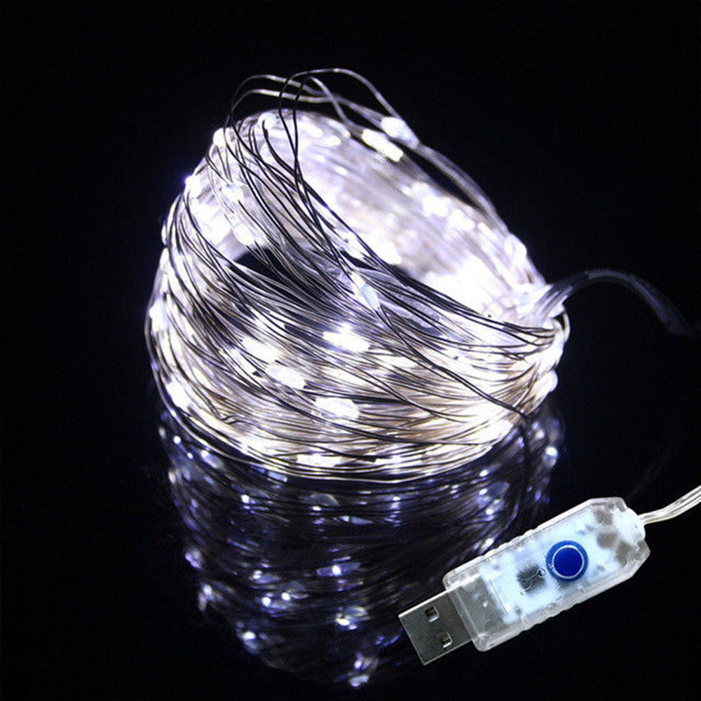 Fairy Light Fairy Lamp Romantic Remote Control 100LED 8 Modes Garden