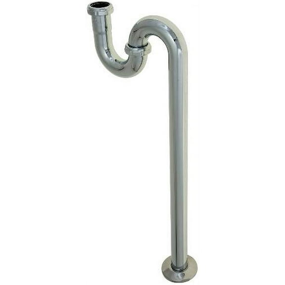 Premier 162128 1-1/4 in. Brass S-Trap, 22-Gauge Chrome