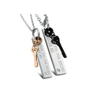 KATGI Fashion"Thank You For Being Beside Me" Couples Pendant Necklace (SET OF 2)