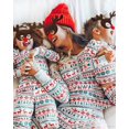 thumbnail image 4 of Viworld Family Christmas Pajamas Matching Sets Christmas Elk Printed Plaid Pattern Sleepwear Christmas Pajamas Nightwear Pajamas PJS Set, 4 of 6