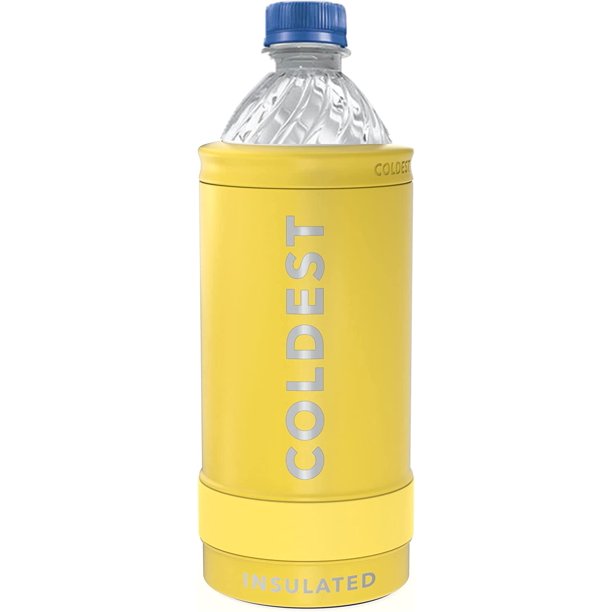COLDEST 4 in 1 Bottle Cooler Can 24 oz Tumbler in 1 Bottle Cooler
