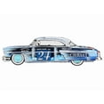 thumbnail image 3 of 1954 Lincoln Capri "Christmas Hot Rod 2024 Ed" #24 Blue Metallic with Christmas Graphics 1/64 Diecast Model Cars by Mini GT, 3 of 8