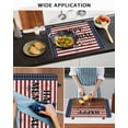 thumbnail image 6 of nqOlkjepod Large Induction Cooktop Protector Mat 36"x21", 4th of July Stove Top Covers for Electric Stove, Red Stripe Independence Day Blue Star Stove Burner Cover Mats, Glass Top Stove Cover, 6 of 8