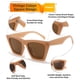 thumbnail image 4 of Gafas de sol FEISEDY Vintage Square Cat Eye B2473 para mujer, 4 of 7