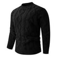 thumbnail image 2 of Haut Décontracté pour Homme à Manches Longues, Couleur Unie, Col Rond, 2 of 6