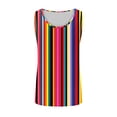 thumbnail image 4 of Jgppe Tank Shirt for Men Rainbow Printed Comfy Breathable Sleeveless Lightweight Tank Tops Summer, 4 of 5