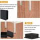 thumbnail image 4 of XVX Square Pipe Plugs, 50mm50mm Square Tube End Cap for Chair Leg, Square Plastic Plugs,20Pcs, 4 of 5