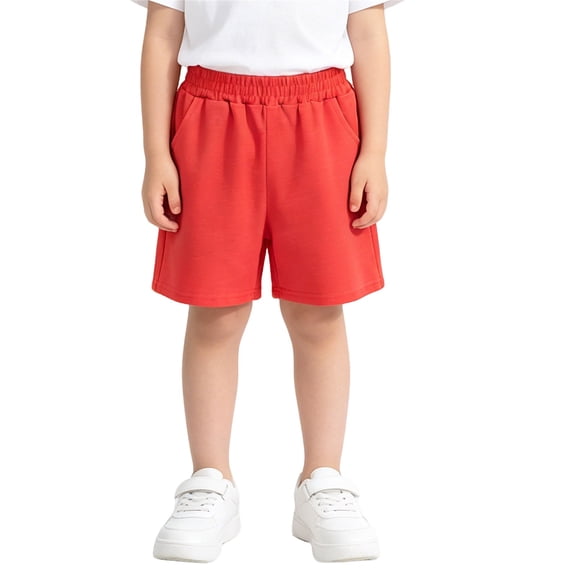 HGIEYS Toddler Boys Girls Shorts Kids Cotton Summer Shorts for 1-6 Years | Solid Sport Jogger Short Pants 7-8 Years