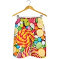 thumbnail image 5 of Cute Snacks Fudge 3d Print Beach Shorts Men Summer Quick Dry Swim Trunks Candy Lollipops Graphic Short Pants Surf Board Shorts, 5 of 5