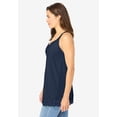 thumbnail image 2 of Woman Within Plus Size Lace-Trim V-Neck Tank, 2 of 6