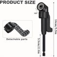 thumbnail image 2 of Meggemo 6 Piece Right Angle Drill Attachment Kit Extension Flex Shaft Offset Adapter for Tight Spaces Screwdriver Bit Holder Tool Set Home Workshop, 2 of 6