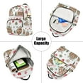 thumbnail image 5 of FORMRS Mini Backpack Purse for Women Travel Daypack Casual Shoulder Bag, Brown Nordic Christmas, 5 of 7