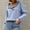 Sky Blue, variant on Hauaitttt Autumn and Winter Women's Knitting New Casual Long Sleeve Button Ruffle Pullover Sweater as Sweatshirt Zip Sweater Women Long Lightweight Sweaters Men S Sweatshirts Sweaters for Men Winter