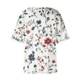 thumbnail image 7 of Jsaierl Womens Summer Tops Short Sleeve Casual Shirts Floral Tee Trendy 2025 Basics V Neck Plain Tshirt, 7 of 7