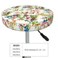thumbnail image 4 of Bingfone12 Inch Padded Round Bar Stool Cover Cushion With Elastic Fabric Round Chair Seat - Birds And Flowers, 4 of 7