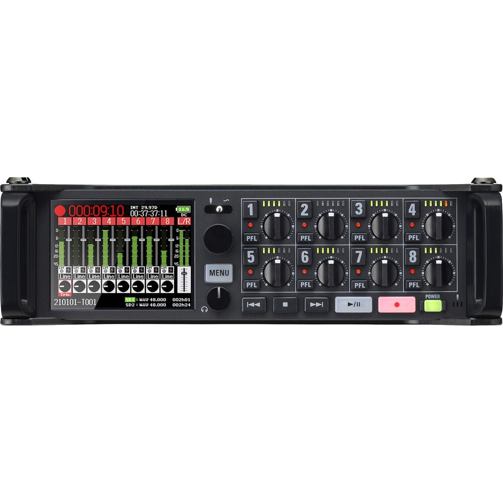 Zoom F8n Pro 8-Input / 10-Track Multitrack Field Recorder Bundle with Sony MDR-7506 Headphones, 32GB microSDHC Memory Card, and XLR-XLR Cable