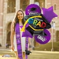 thumbnail image 5 of PMU Congrats Grad Cap Balloon Bouquet | Graduation Decoration Mylar Balloons | Graduation Balloons Class of 2024 Decor | Celebrate Success with Vibrant Graduation Balloons | Purple (5/Pkg) Pkg/1, 5 of 7