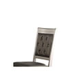 thumbnail image 5 of Country Cottage Dining Chairs - Set of 2, Rubber Wood, Tufted Back, Comfortable Gray Finish, 5 of 5