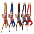 thumbnail image 4 of EUBUY Gibbon Plush Toy Simulation Hanging Gibbon Doll Stuffed Cotton Long Arm Monkey Animal Doll Toy Paste Hands Soft Home Decoration Gifts for Children Sky Blue 17.71", 4 of 10