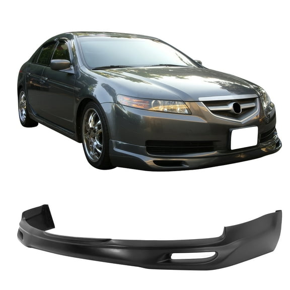 Ikon Motorsports Compatible with 04-06 Acura TL Base Sedan 4Dr JDM Front Bumper Lip Spoiler Body Kits Polyurethan