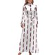 thumbnail image 2 of Vestido largo con estampado de plumas doradas y granates ropa para mujer vestidos de noche mujer, 2 of 5
