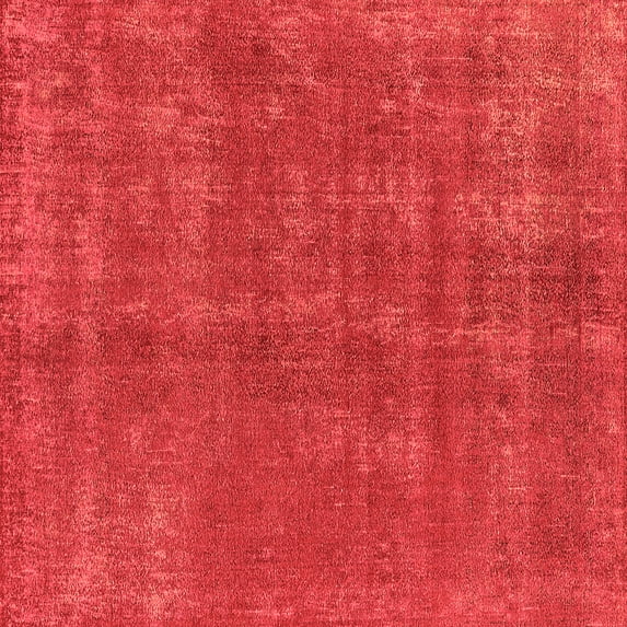 Ahgly Company Machine Washable Indoor Square Oriental Orange Industrial Area Rugs, 8' Square