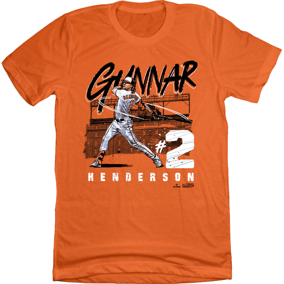 In The Clutch Gunnar Henderson Unisex T-Shirt, Baltimore Baseball, Orange, 3XL