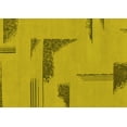 thumbnail image 1 of Ahgly Company Machine Washable Indoor Rectangle Abstract Yellow Modern Area Rugs, 5' x 7', 1 of 4